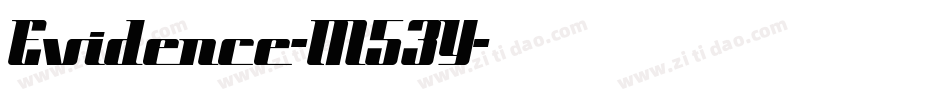 Evidence-M53Y字体转换