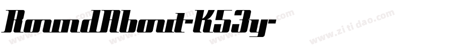 RoundAbout-K53y字体转换