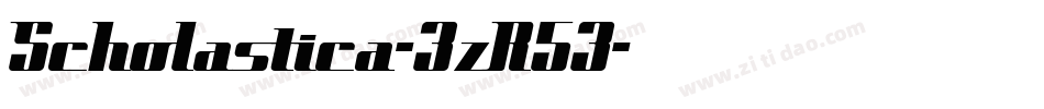 Scholastica-3zR53字体转换