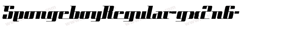 SpongeboyRegular-gx2n6字体转换