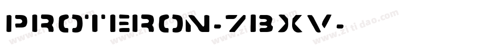 Proteron-7BxV字体转换