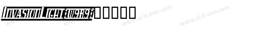 InvasionLight-w9r9字体转换