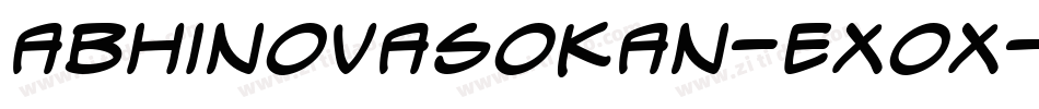 AbhinovAsokan-eXOx字体转换