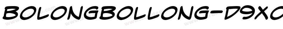 Bolongbollong-d9xOx字体转换