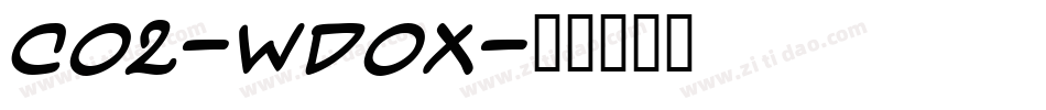 Co2-wdOx字体转换