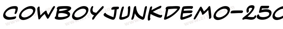 Cowboyjunkdemo-25OX字体转换 Cowboyjunkdemo-25OX字体转换
