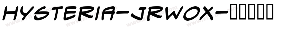 Hysteria-JRWOx字体转换