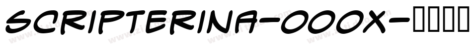 Scripterina-00OX字体转换