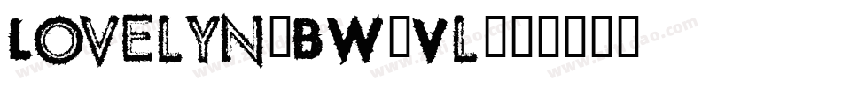 Lovelyn-BW0Vl字体转换