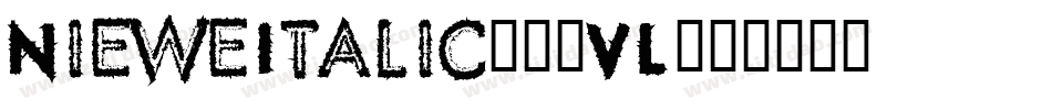 NieweItalic-52VL字体转换