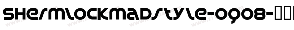 Shermlockmadstyle-Oq08字体转换