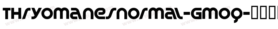ThryomanesNormal-gmOq字体转换