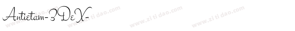 Antietam-3DeX字体转换
