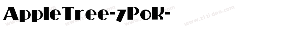 AppleTree-7P0K字体转换