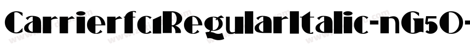 Carrierfc1RegularItalic-nG5O字体转换