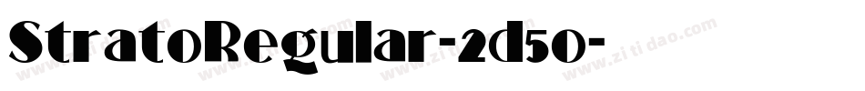 StratoRegular-2d5o字体转换