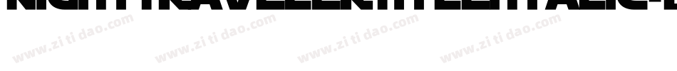 NightTravelerTitleItalic-BWLzB字体转换