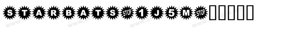 Starbats-1j5M字体转换 Starbats-1j5M字体转换