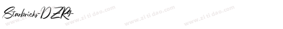 Starbricks-DZR9字体转换
