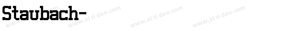 Staubach字体转换