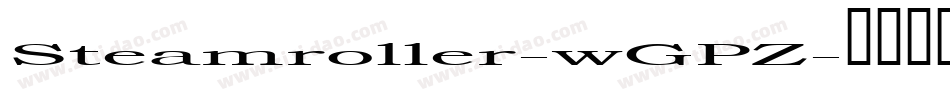 Steamroller-wGPZ字体转换