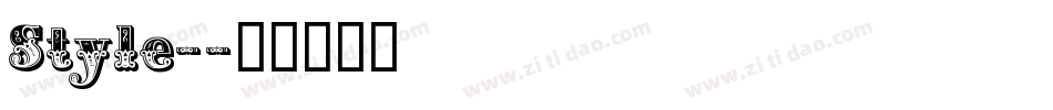 Style-字体转换