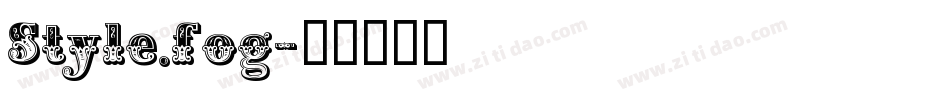 Style.fog字体转换