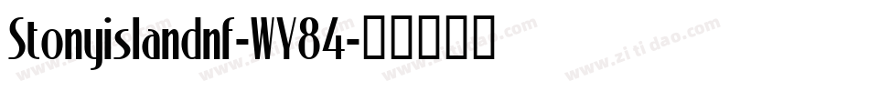 Stonyislandnf-WY84字体转换