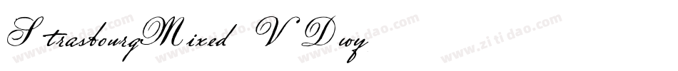 StrasbourgMixed-VDwy字体转换
