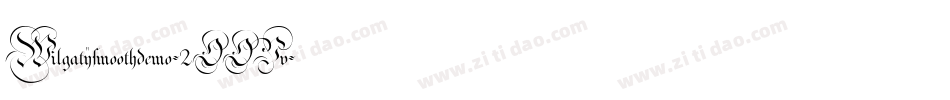 Wilgatysmoothdemo-2OOVv字体转换