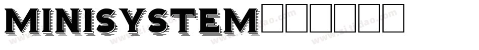 Minisystem字体转换