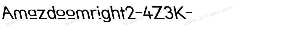 Amazdoomright2-4Z3K字体转换