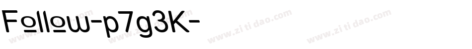 Follow-p7g3K字体转换