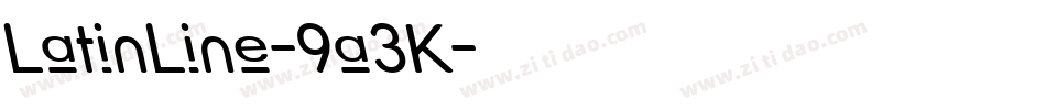 LatinLine-9a3K字体转换