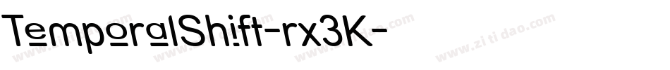 TemporalShift-rx3K字体转换