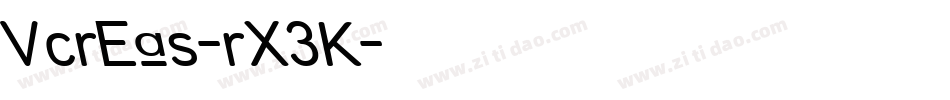 VcrEas-rX3K字体转换