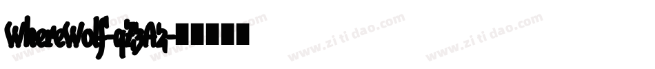 WhereWolf-qZ3A2字体转换