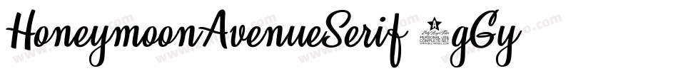 HoneymoonAvenueSerif-9gGy字体转换