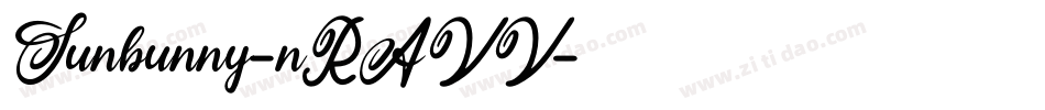 Sunbunny-nRAVV字体转换