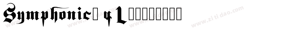 Symphonic-qL45字体转换