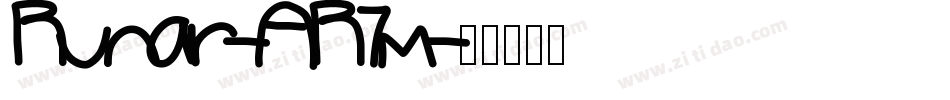 Runar-AR7m字体转换