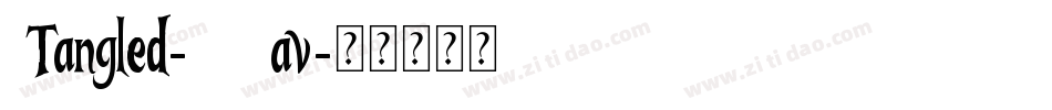 Tangled-2Dav字体转换