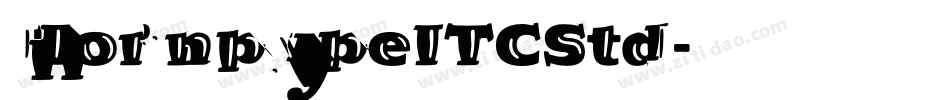 HornpypeITCStd字体转换