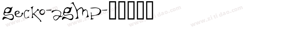 Gecko-AGMp字体转换