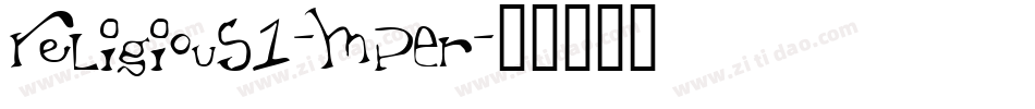 Religious1-MpEr字体转换
