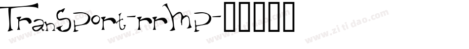 Transport-rrMp字体转换