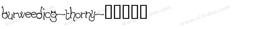 BurweedICG-Thorny字体转换