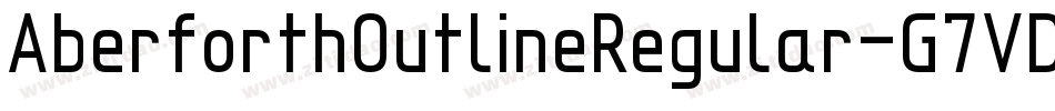 AberforthOutlineRegular-G7VD字体转换