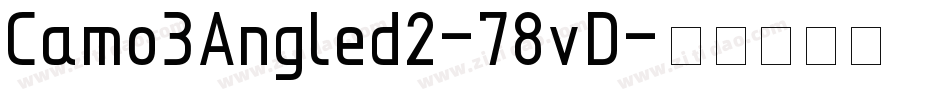 Camo3Angled2-78vD字体转换