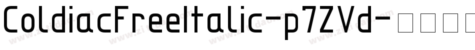 ColdiacFreeItalic-p7ZVd字体转换